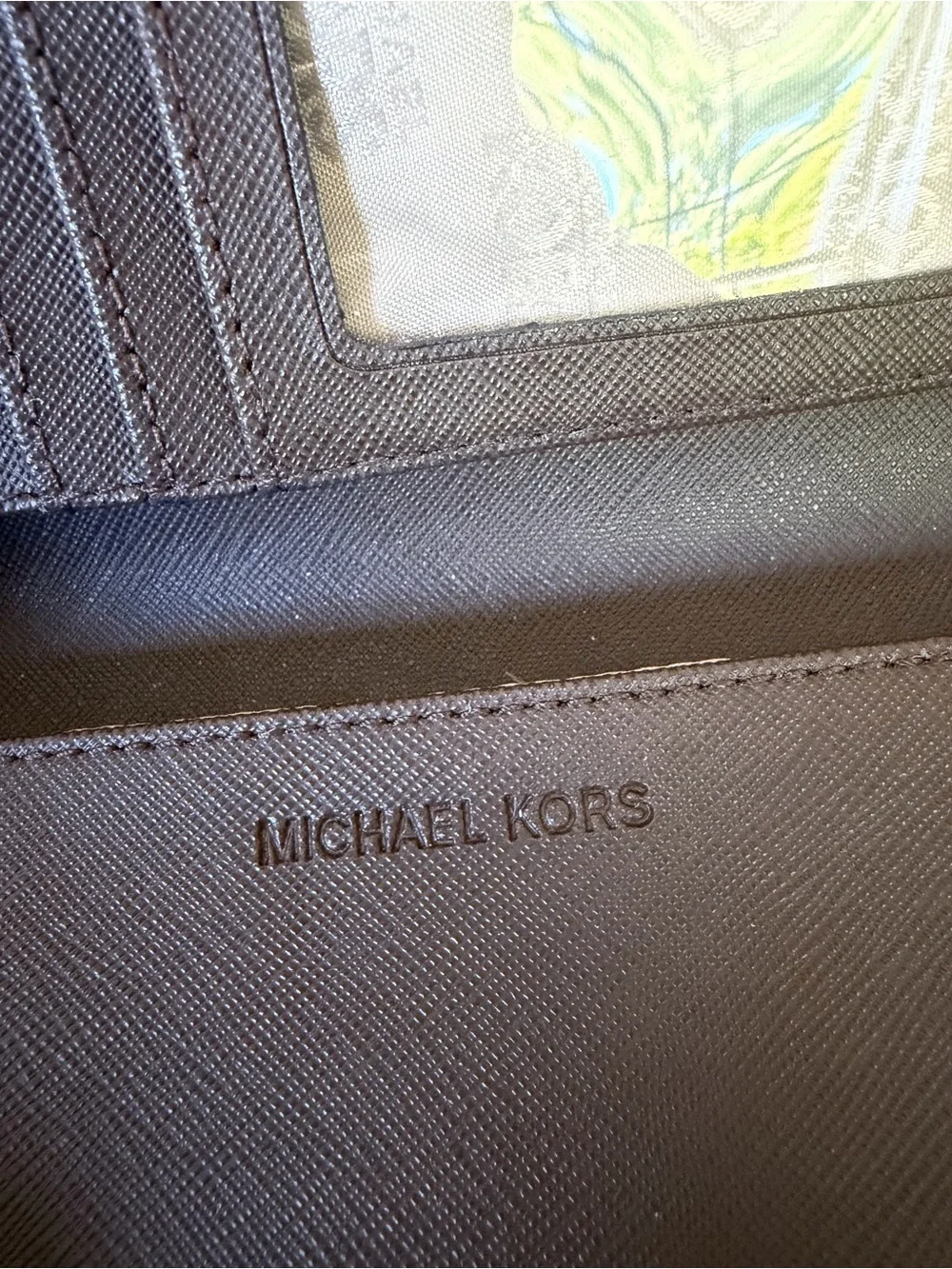 Michael Kors Leopard-Print Wristlet Wallet - Beige & Black